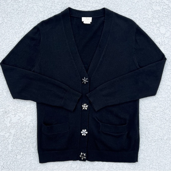 Kate Spade - Embellished Wool Cardigan - Size S - Picture 2 of 12